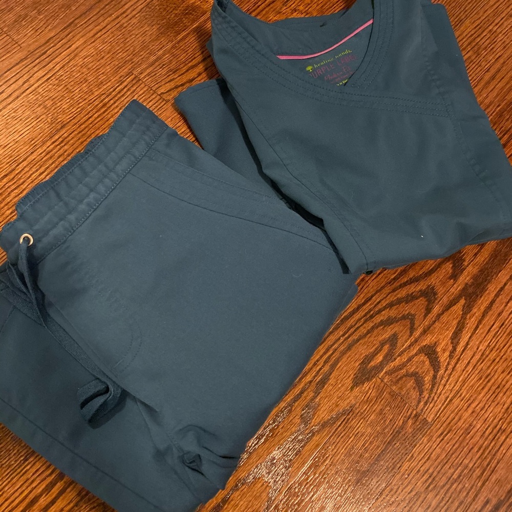 Caribbean blue scrubs tops & bottoms